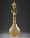 A BOHEMIAN GLASS HUQQA, 19TH CENTURY