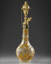 A BOHEMIAN GLASS HUQQA, 19TH CENTURY