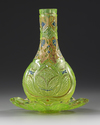 A BOHEMIAN CUT-GLASS HUQQA BASE, LATE 19TH CENTURY