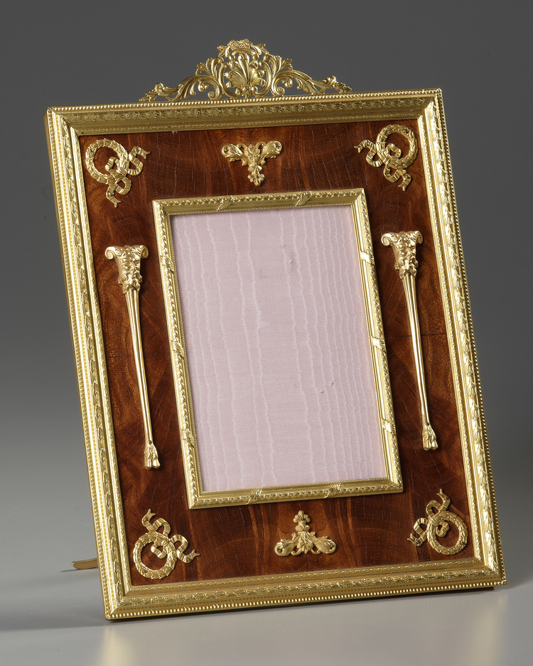 A FRENCH EMPIRE STYLE FRAME, LATE 19TH CENTURY