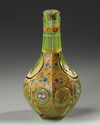 A BOHEMIAN CUT-GLASS HUQQA BASE, LATE 19TH CENTURY