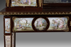 A FRENCH SECRETARY DESK WITH ENAMEL PLAQUES, LATE 19TH CENTURY