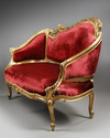 A FRENCH LOUIS XV STYLE SOFA, LATE 19TH CENTURY