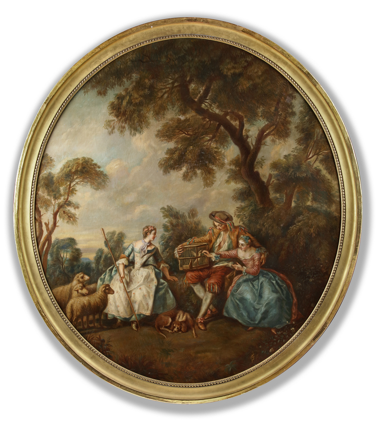 A FRENCH OIL PAINTING, LATE 19TH CENTURY