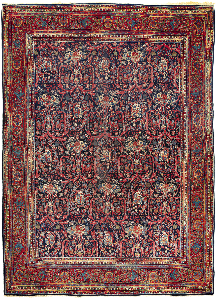 AN UNUSAL SARUK FERAHAN WITH MOUSTOFI DESIGN,1890