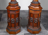 A PAIR OF LARGE STANDING FRENCH GIRANDOLES, 19TH CENTURY