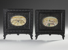 TWO MINIATURES IN INDIAN WOODEN FRAMES, 20TH CENTURY