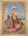 A LARGE  INDIAN PORTRAIT, 19TH CENTURY