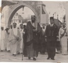 TWO ORIGINAL VERY IMPORTANT AND RARE PHOTOGRAPHS OF KING ABDULAZIZ AL SAUD ON TWO DIFFERENT OFFICIAL OCCASIONS, 1940s