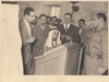 A SET OF CARDBOARD PHOTOS BELONGING TO SHEIKH SALEM BIN MAHFOUZ (FOUNDER OF THE NATIONAL COMMERCIAL BANK IN SAUDI ARABIA) WITH ONE OF THE AL-KAAKI'S FAMILY AND THEIR COMPANIONS DURING THEIR VISIT TO THE ARAB REPUBLIC OF EGYPT IN THE MID-1950s