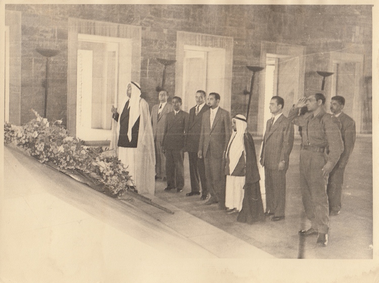 A SET OF CARDBOARD PHOTOS BELONGING TO SHEIKH SALEM BIN MAHFOUZ (FOUNDER OF THE NATIONAL