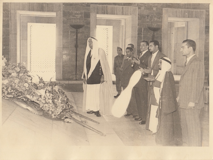 A SET OF CARDBOARD PHOTOS BELONGING TO SHEIKH SALEM BIN MAHFOUZ