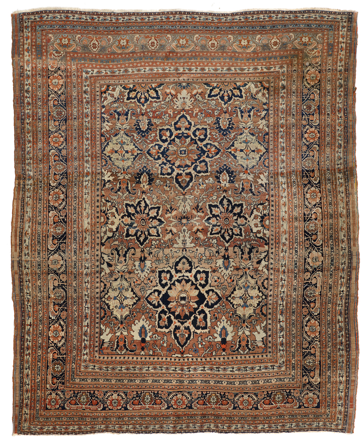 A HADJI JELILI TABRIZ  WITH GREAT DESIGN AND UNUSUAL SIZE, 19TH CENTURY