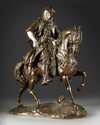 A SUPERB BRONZE SCULPTURE BY ALFRED BARYE AND EMILE GUILLEMIN, 19TH CENTURY