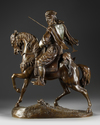 A SUPERB BRONZE SCULPTURE BY ALFRED BARYE AND EMILE GUILLEMIN, 19TH CENTURY