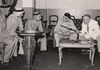 A COLLECTION OF SIX PHOTOGRAPHS ABOUT  THE SAUDI ARMY COMMANDERS, OFFICERS AND SOLDIERS AND THEIR RELATION WITH EGYPT IN 1950s 