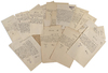 A FOLDER CONTAINING TWENTY FOUR IMPORTANT DOCUMENTS BY BASRI BASHA