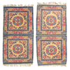 A PAIR OF CHINESE RUGS, MID 19TH CENTURY