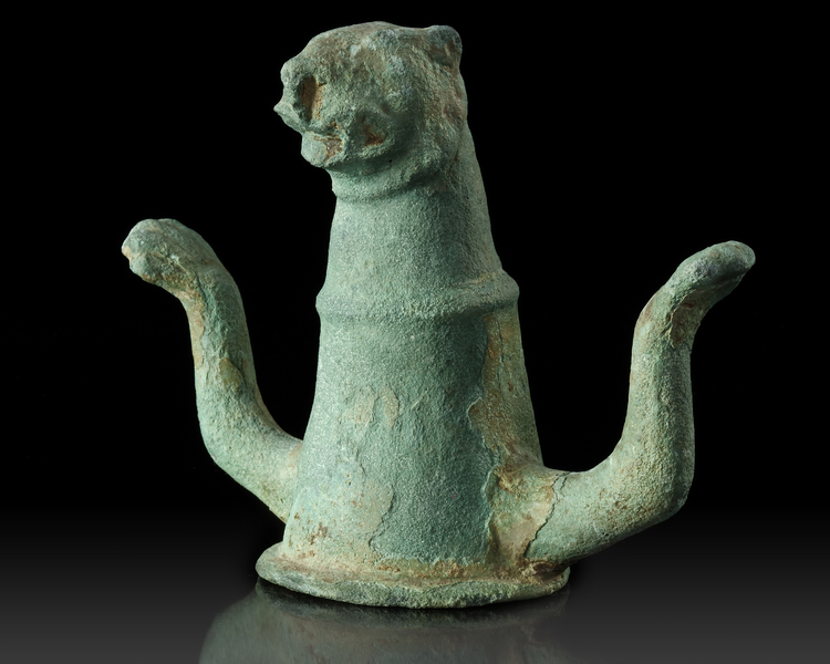 A ROMAN BRONZE CHARIOT OR CARPENTUM FITTING, 2/3 CENTURY A.D.