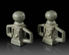 A PAIR OF ROMAN BRONZE CHARIOT FITTINGS, CIRCA 2ND/3RD CENTURY AD