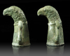 A PAIR OF ROMAN BRONZE CHARIOT OR CARPENTUM FITTINGS, 2/3 CENTURY A.D.