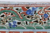 A CHINESE WUCAI PORCELAIN INKSTONE HOLDER, 19TH-20TH CENTURY