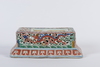 A CHINESE WUCAI PORCELAIN INKSTONE HOLDER, 19TH-20TH CENTURY