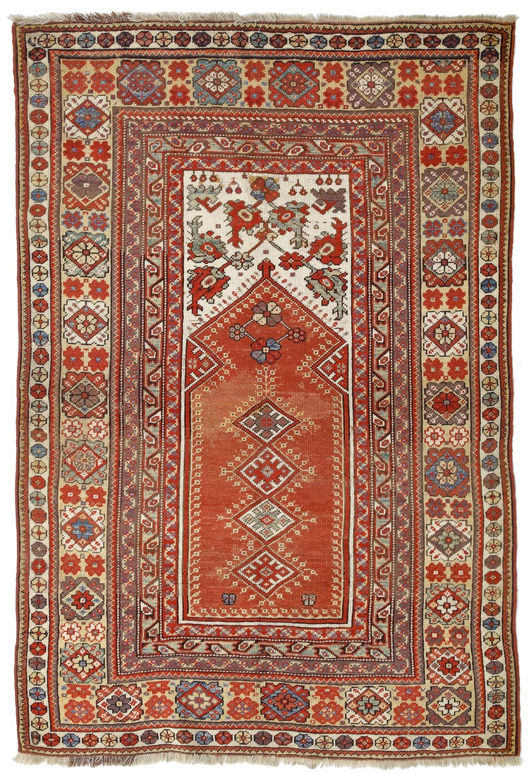 A TURKISH MELAS RUG, LATE 19TH CENTURY