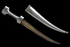 AN OTTOMAN  SILVER DAGGER, (HANCER) TURKEY, 19TH CENTURY
