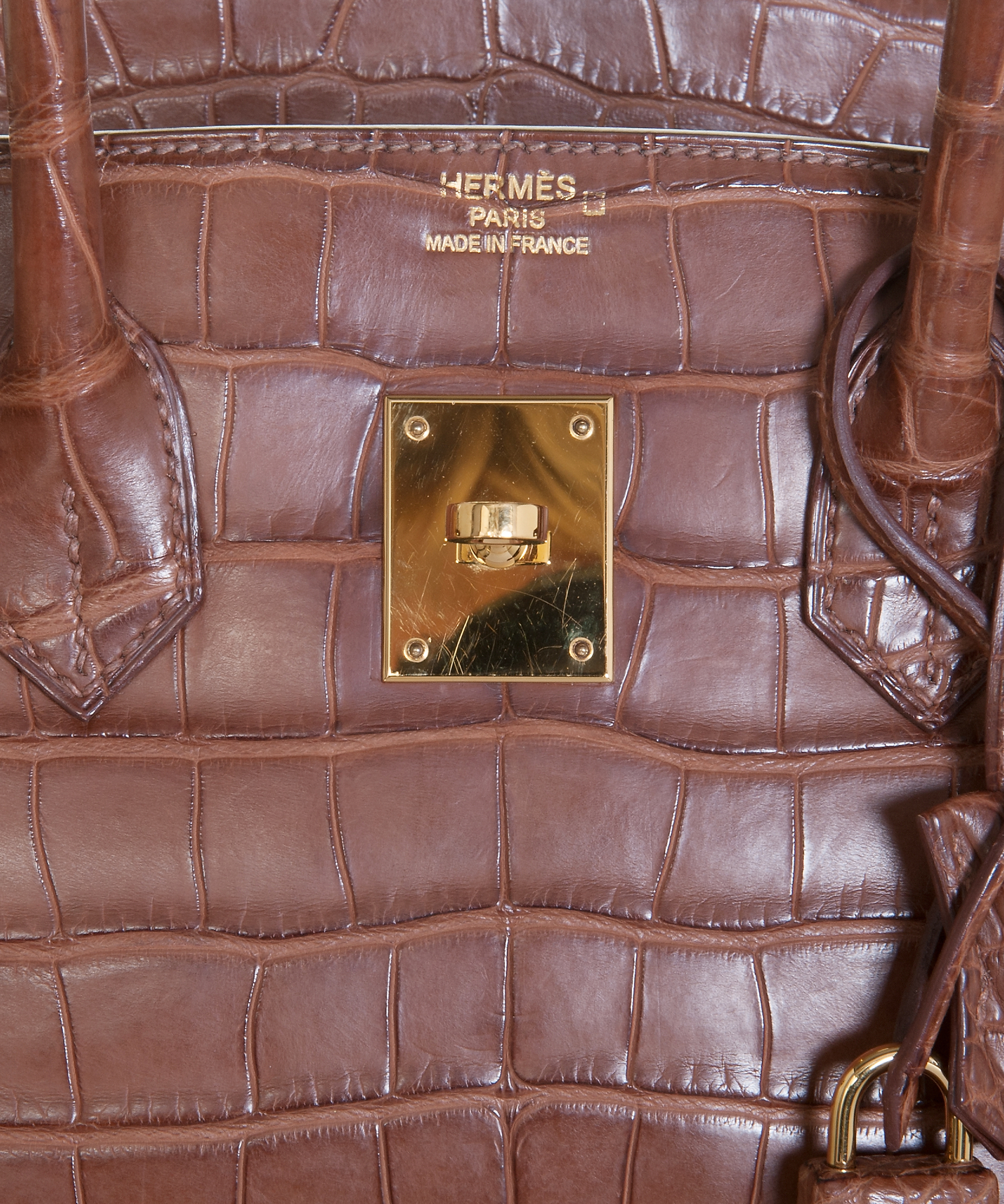 Hermes Birkin 35 in Marron de Inde: Alligator