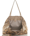 Gucci Python Peggy Drawstring Shoulder Bag