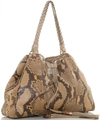 Gucci Python Peggy Drawstring Shoulder Bag