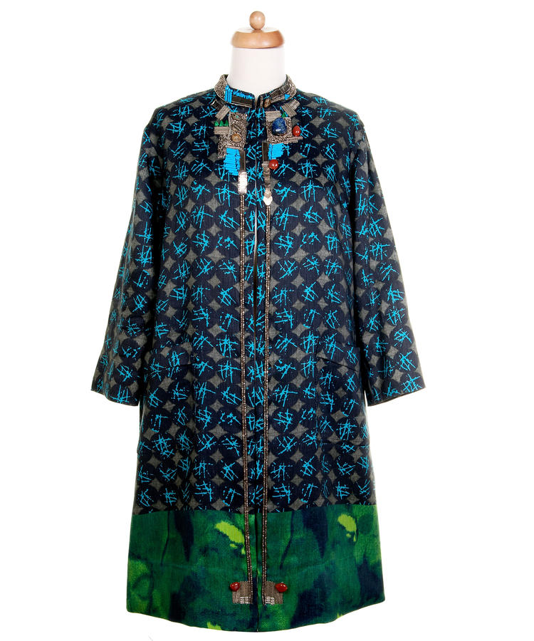 SS 2008 Dries Van Noten Abstract Print Coat