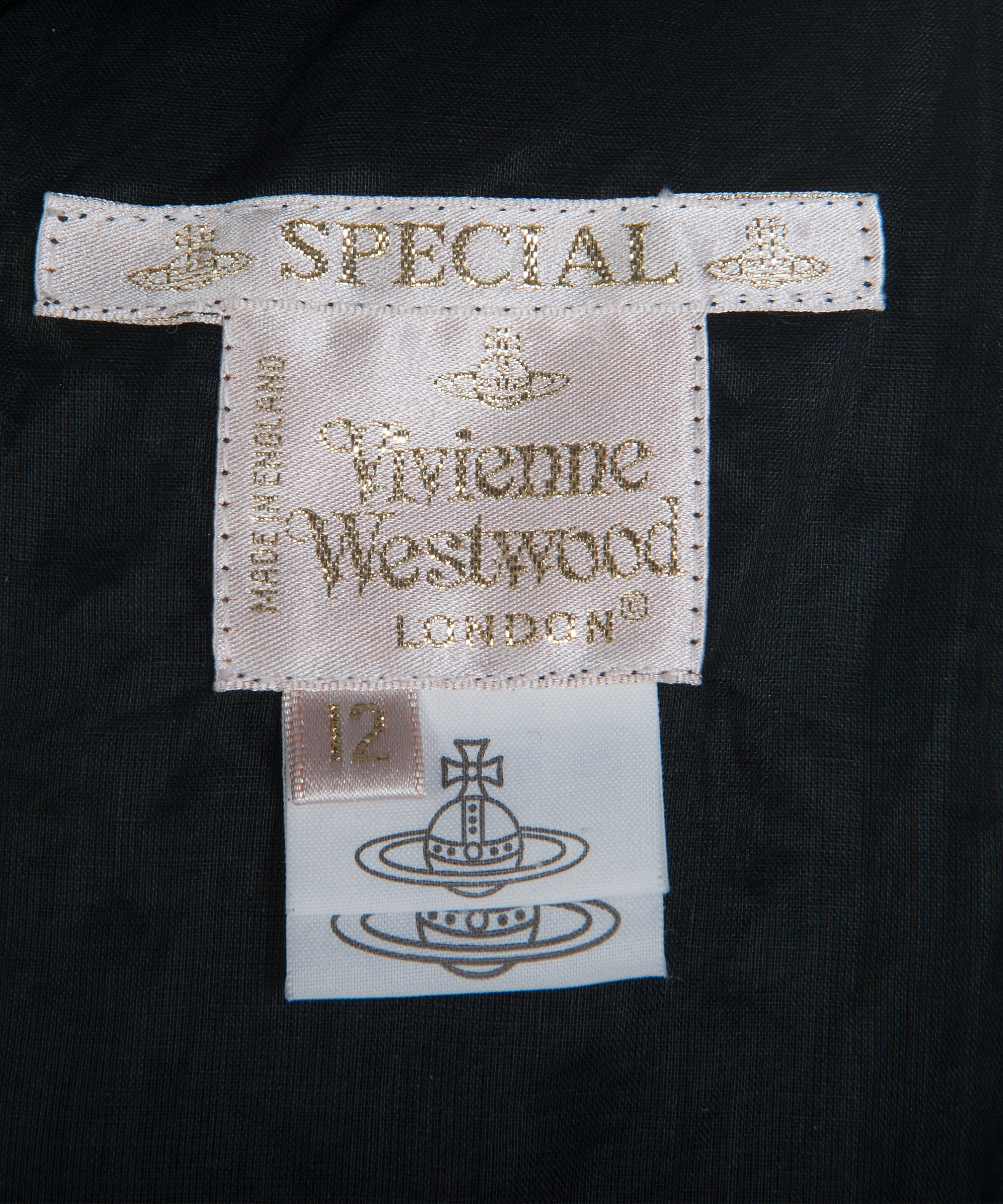Vivienne Westwood Gold Label Special Black Silk Evening Gown