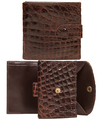 Vintage Pierre Cardin Brown Croco Shoulder Bag
