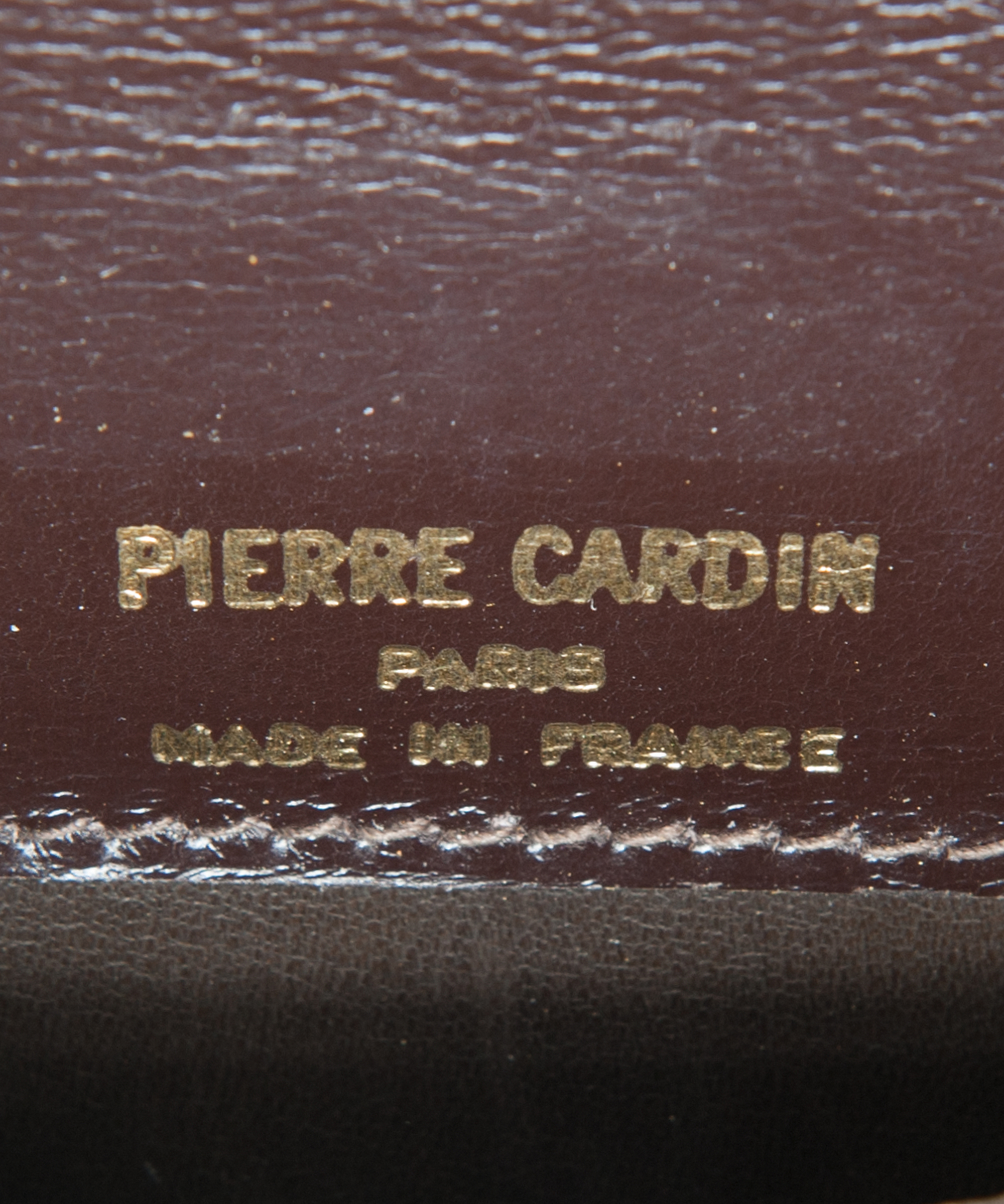 Vintage 70's PIERRE CARDIN Logo Clutch at Rice and Beans Vintage
