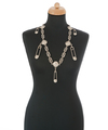 Spring 1994 Versace Silver Medusa 'Safety Pin' Chain Belt / Necklace