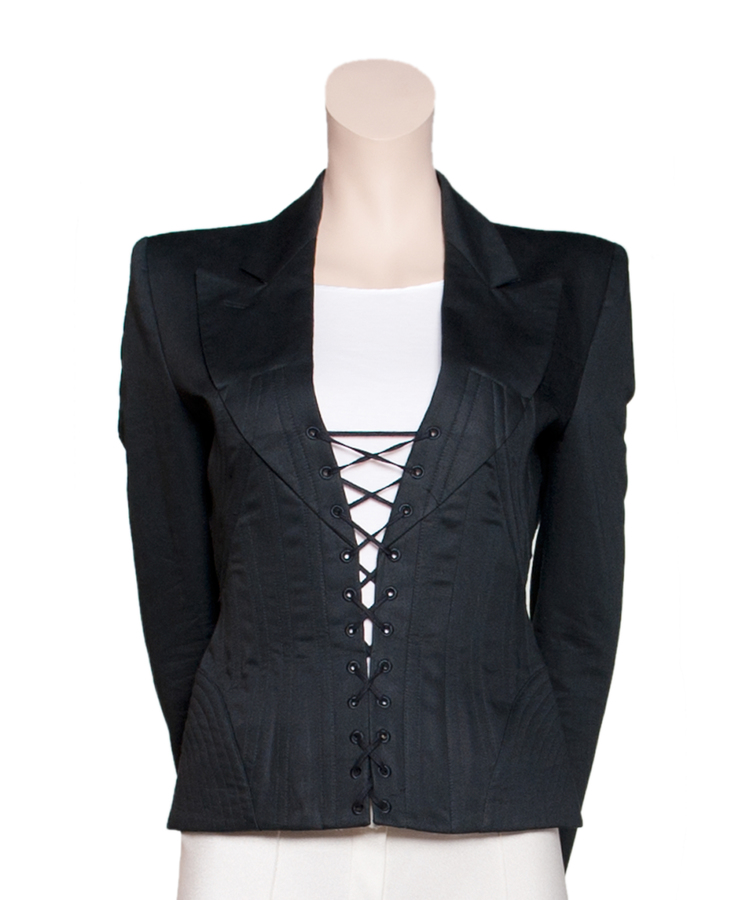 SS 2002  Alexander McQueen 'Dance of the Twisted Bull' Corset Blazer