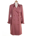 Alexander McQueen Red Houndstooth Trenchcoat