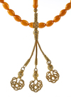 AN OTTOMAN AMBER PRAYER BEADS, TISBIH ) 19TH-20TH CENTURY