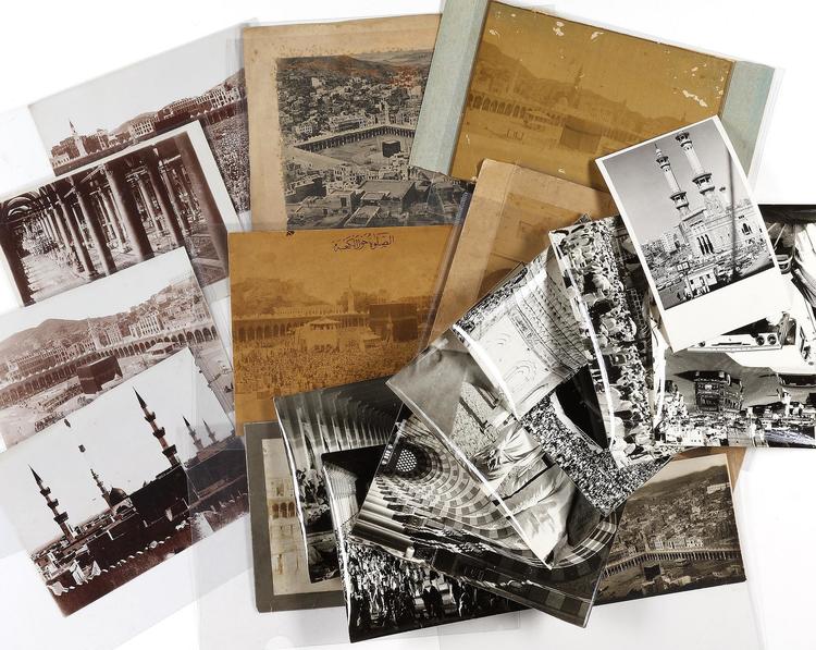 A MAGNIFICENT GROUP OF ORIGINAL PHOTOGRAPHS OF THE GREAT MOSQUE OF MECCA  AND OTHERS, BETWEEN 1882-1915