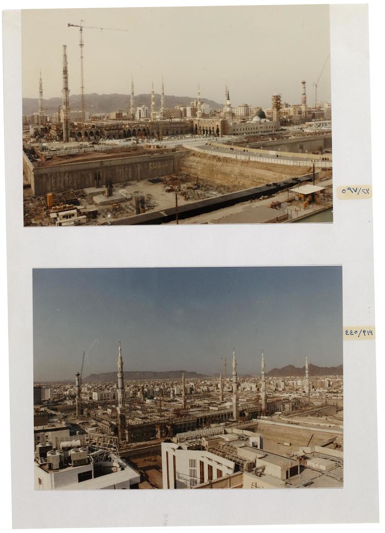 250 DETAILED AND COLOR PHOTOGRAPHS OF THE SECOND EXPANSION OF THE AL-HARAM AL-MADANI OR AL-MASJID AN-NABAWI (THE PROPHET’S MOSQUE), SAFAR 1409 AH/MARCH 1988 AD