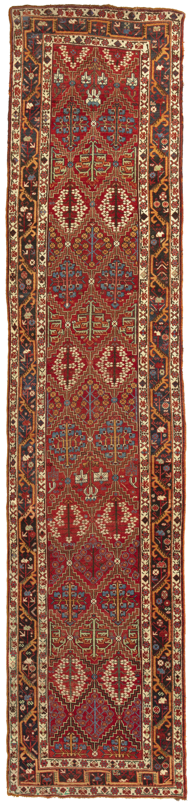 A SAUDJUBULAG RUNNER, IRAN, FIRST HALF 19TH CENTURY