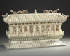 A CHINESE BONE CARVED TEMPLE, 20TH CENTURY