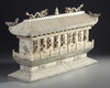A CHINESE BONE CARVED TEMPLE, 20TH CENTURY