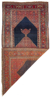 A WOOL BIDJAR RUG, LATE 19TH CENTURY