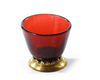 A CHINESE RED GLASS CUP, 19TH CENTURY