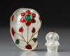 MAMGO-SHAPED CONTAINER WITH STOPPER, ROCK CRYSTAL,INDIA, MUGHAL STYLE , 19TH CENTURY
