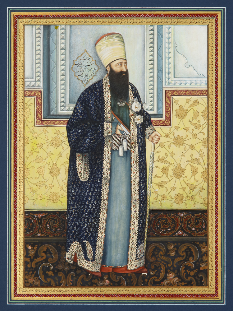 MIRZA AQA KHAN, QAJAR, PERSIA,