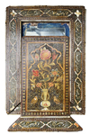 A QAJAR KHATAMKARI MIRROR, PERSIAN, DATED 1231 AH (1815 AD)